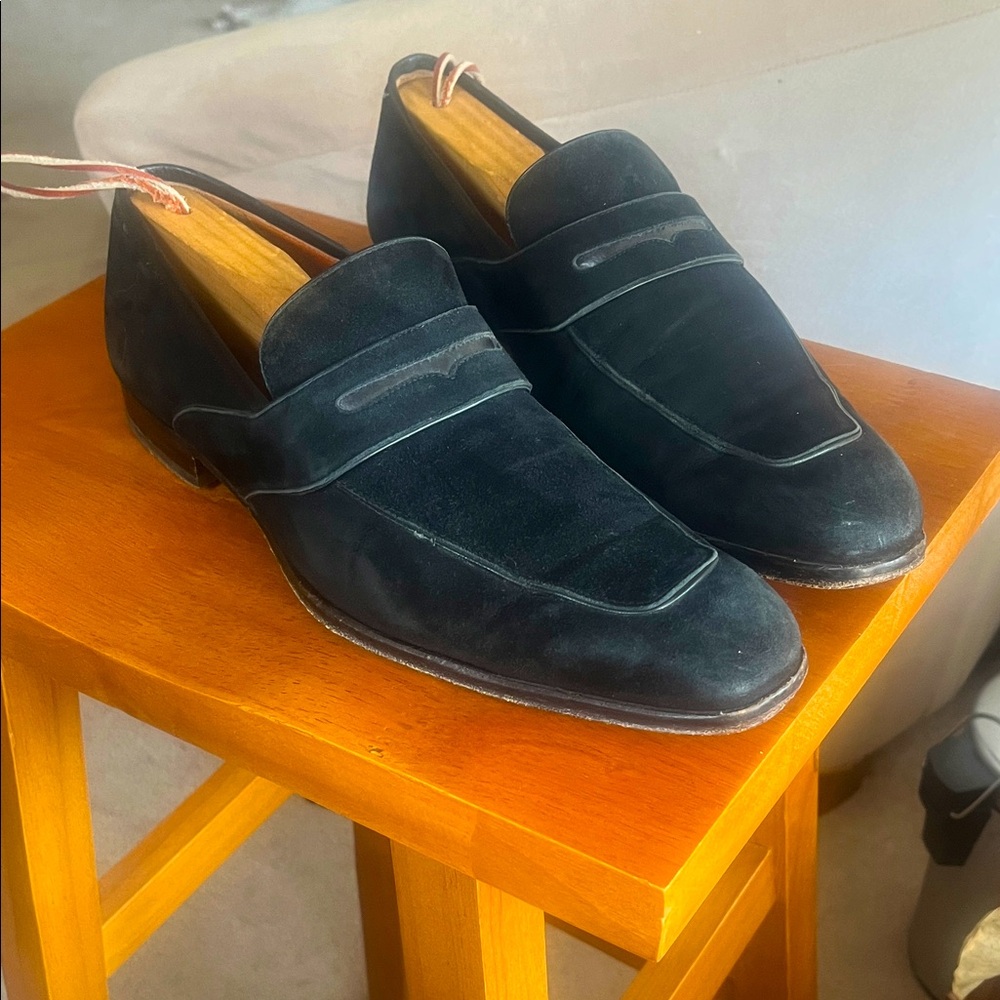 Mezlan Spanish Made Suede Penny Loafers